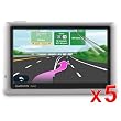 Skque Clear Crystal Screen Protector for Garmin n¨¹vi 1450/1450LMT 5-Inch Portable GPS Navigator, 5 Packs