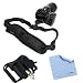 GTMax DSLR and Point-and-shoot Camera Belt Clip Holder/Spider Holster + DSLR Camera Neck/Shoulder Belt Strap with Quick Setup Plate + Cleaning Cloth for Nikon COOLPIX L820 D4 P510 D800 D3200 D90 D7000 D3100 D5200 D5100 D5000 D80 D300 D5100 P500