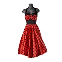 Hell Bunny Kleid VERA DRESS red/black polkadot
