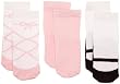 Luvable Friends 3 Pack Shoe Socks, Pink, 0-6 Months