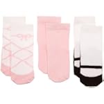 Luvable Friends 3 Pack Shoe Socks, Pink