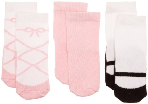 Luvable Friends 3 Pack Shoe Socks - Pink