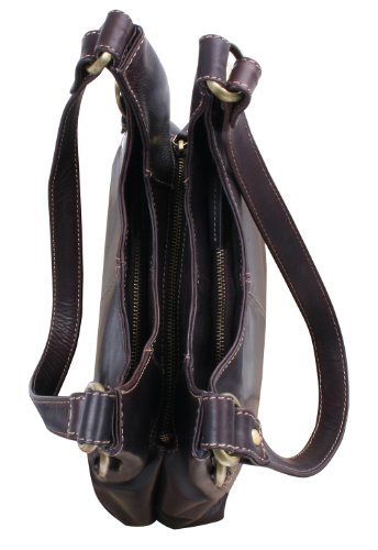 Sac à main pour femme AVANCO cuir véritable, marron