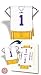 Set of 96 LSU Fighting Tigers Football JerseyNaps® Party Napkins NCAA College Athletics