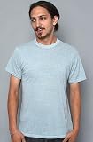 Alternative Apparel The Eco Heather Crew Tee in Light Blue,Basic T-shirts for Men