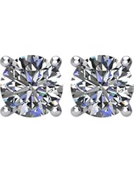 14k White-Gold 4 Prng Light Wire Basket by US Gems