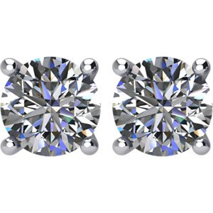 Genuine IceCarats Designer Jewelry Gift 14K White Gold 4 Prng Light Wire Basket. 2Ctsi2-3 4 Prng Light Wire Basket In 14K White Gold
