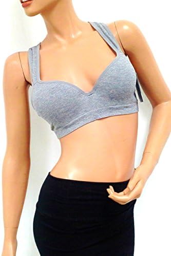 Women's Plus Size Sports Bra! Amazing Quality! Solid Heather Grey. (XXXL)