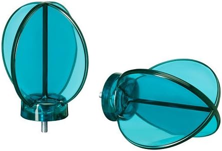2 Turquoise Blue IKEA SAREGEN Finials - 2-3/4"