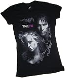 True Blood Neck Bite Crop Sleeve Fitted Juniors T-Shirt