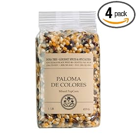 India Tree Paloma de Colores PopCorn, 1 Pound (Pack of 4)