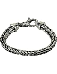 Sterling Silver 7MM Foxtail 8.5" Bracelet in Sterling Silver