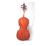 Crystalcello MC300 Ebony Flamed Laminate 3/4 Size Cello with Carrying Bag + Bow + Accessories