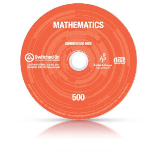 2014 Switched on Schoolhouse, 5th Grade, Grade 5 Math Curriculum by AOP (Alpha Omega HomeSchooling), SOS CD-ROM