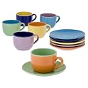 Cafe Color 12-pc. Espresso Set - Assorted
