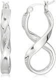Image of Silver Figure 8 Creole Earring
