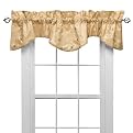 Silkwood Lined Scalloped Window Valance - Gold (72x14")