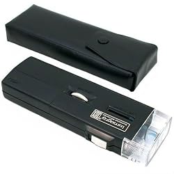 30x Illuminated Pocket Microscope Magnifier Opti Tool