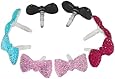 8Pcs Bling Bow 3.5mm Earphone Ear Cap Anti Dust Plug Cover