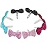 8Pcs Bling Bow 3.5mm Earphone Ear Cap Anti Dust Plug Cover