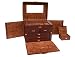 Pearl Leather Jewelry Box Organizer w/ Travel Case