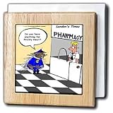 Porcupine Police With Disease - 6 Inch Tile Napkin Holder