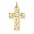 14k Polished Cross Pendant