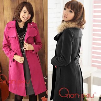 (ゴールドジャパン)Goldjapan コート ファー 丸ボタン