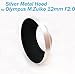 Fotasy LS48 Silver Metal Screw-In Lens Hood Shade for Olympus M.Zuiko Digital ED 12mm 1:2.0 Lens (Silver)