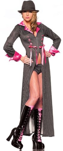 Sexy Adult Womens Halloween Costumes Mafia Mama Gangster Pimp Moll 1920s Mobster Costume Theme Party Outfit