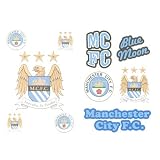Manchester City FC Temporary Tattoo Pack Of 10