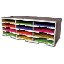 Storex 12-Compartment Literature Organizer, Grey (61601U01C)