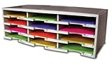 IMAGE OF Storex 12-Compartment Literature Organizer, Grey (61601U01C)