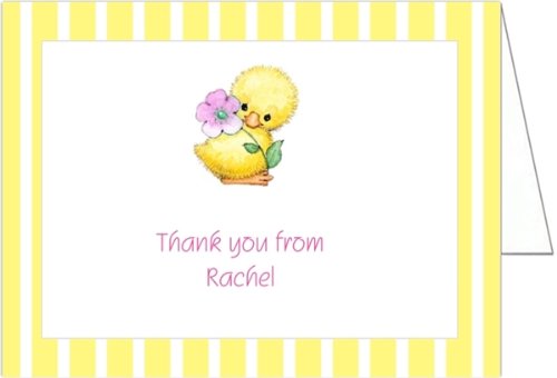 Yellow Ducky Baby Shower Thank You Cards - Set of 20 On Sale