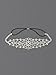 Silver Crystal Rhinestone Gatsby Inspired Bridal Headband, Wedding Headpiece by AMY O