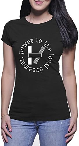 Twenty One Pilots Power To The Local Dreamer Logo Women T shirt Black Small
