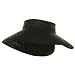 Braided Straw Wrap Visor-Black W40S41E
