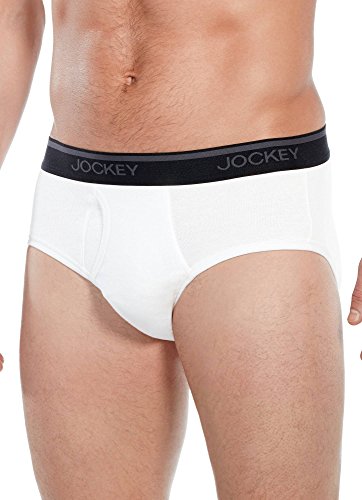 Jockey Men's Underwear Staycool Brief - 4 Pack, white, L