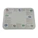 Dinex DX5224MR Paper Healthy Diet Recycled Tray Cover with Straight Edge/Round Corner, 18-3/4" Length x 13-5/8" Width, Size M (Case of 1000)