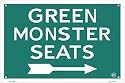 Boston RED SOX Fenway Park Green Monster Seats Tin Sign