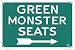 Boston RED SOX Fenway Park Green Monster Seats Tin Sign