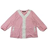 【H28年春物】 nico hrat(ニコフラート) 製品洗い加工済み 綿レーヨン天竺水玉使い長袖カーディガン 100cm/PK NO.B-260601