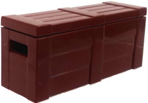 BrickArms 2.5" Scale Crate with Lid Brown