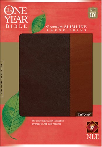 The One Year Bible Premium Slimline LP NLT, 10th Anniversary edition under The Books Store