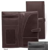 Mulholland Brothers Leather Passport Cover w/ Ticket Pouch