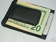 910A Fine Leather Hand Crafted Mans Man's Mens Men's Mini Wallet Credit Card Holder with Megnetic Money Clip