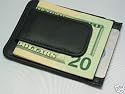 910A Fine Leather Hand Crafted Mans Man's Mens Men's Mini Wallet Credit Card Holder with Megnetic Money Clip