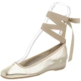 Hollywould Women's Kate Runner Ballet Flat,Platino,38 EU (US Women's 8 M)