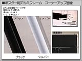 インテリア・アートフレーム額縁『アルミフレーム（さお幅0.6ｃｍ）』615×915mm/ブラック