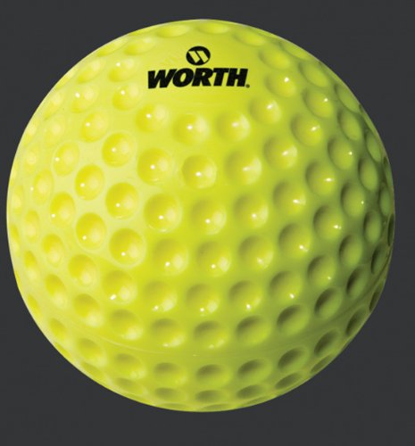 9 11 12 Dimpled Pitching Machine Yellow Balls YELLOW ONE DOZEN - 11